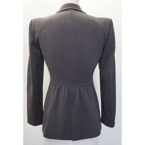 EMPORIO ARMANI Womens Dark Gray  2-Piece Pant Power Suit Blazer Jacket 38 / 40 - Picture 14 of 16